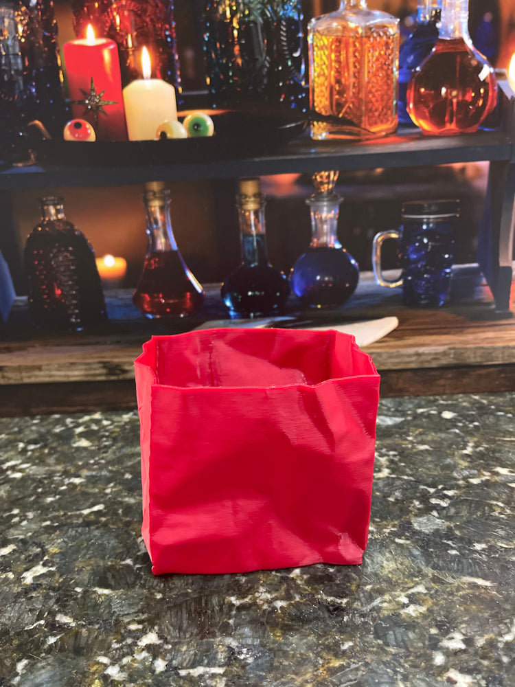 Crumpled Paper Bag - 3D Printed