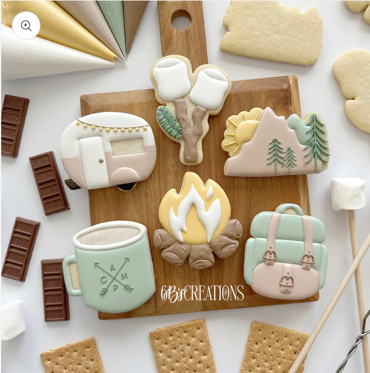Camping Life Cookie Cutters -  3D Printed (6b's Creations) - Full Size