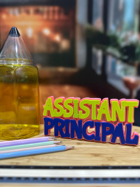 CUSTOM ORDER - Desk Name Plate - 2 Line - 3D Printed