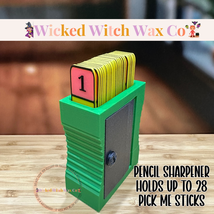 Pick Me Sticks - Equity Sticks - Flip Sticks - Randomizer Sticks w/ Sharpener Holder - 3D Printed