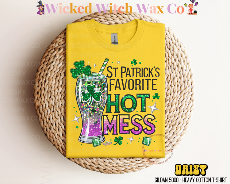 St Patrick’s Favorite Hot Mess T-Shirt