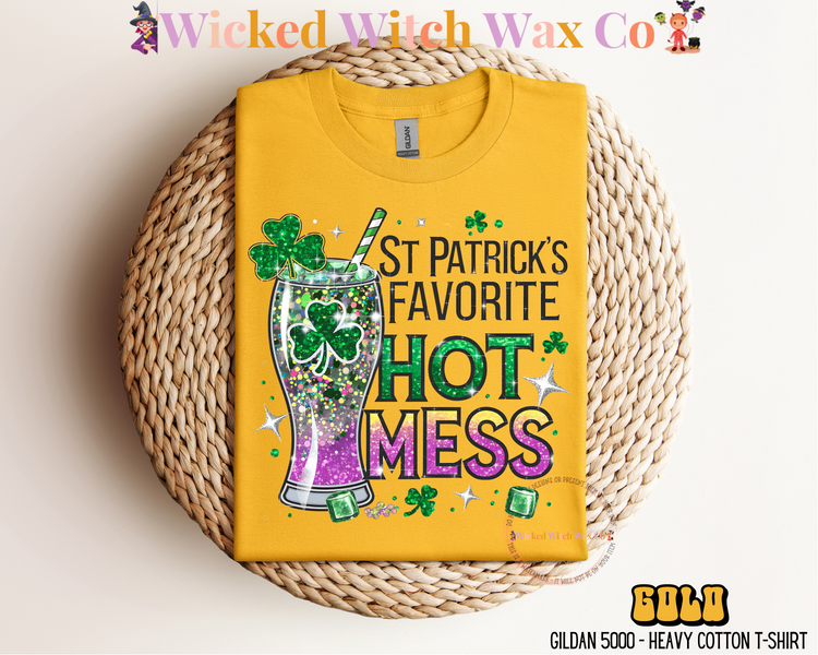 St Patrick’s Favorite Hot Mess T-Shirt