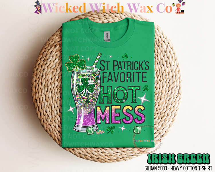 St Patrick’s Favorite Hot Mess T-Shirt