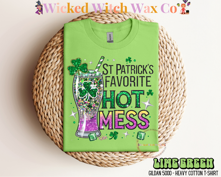 St Patrick’s Favorite Hot Mess T-Shirt