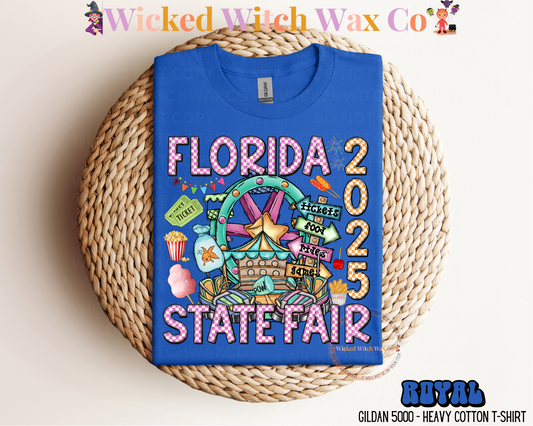 Florida State Fair 2025 Magenta w/ Orange Design (YOUTH) T-Shirt